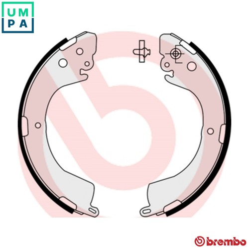 Brake shoe set 514 - 54,