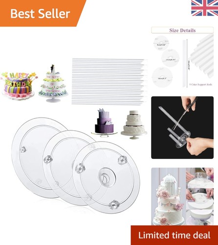 Elegant tier cake stand set - elegant, 3
