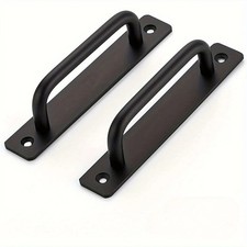 2Pcs Black Door Pull Handles