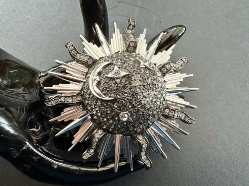 Swarovski celestial brooch - brooch, sun