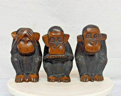 Vintage three wise - three, monkeys