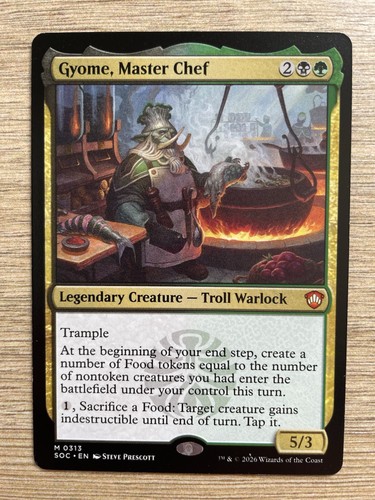 Gyome master chef mtg - gyome, mythic