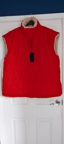Red reversible gilet - red,