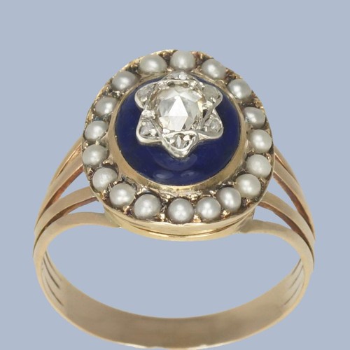 Antique rose cut diamond pearl - antique,