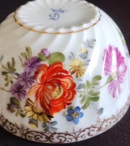 Antique dresden sugar basin - antique,