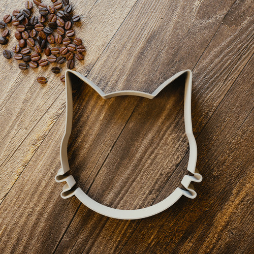 Cat face cookie cutter - face,