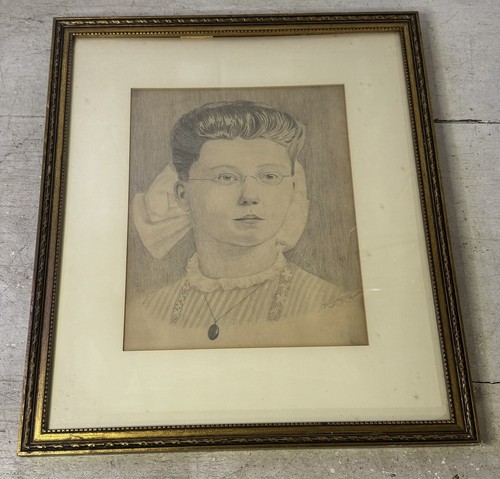Antique portrait drawing - antique,
