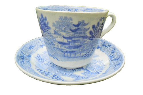 Georgian c1820 cup saucer - cup,