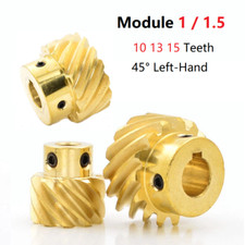 Brass Helical Gears Module 1 /