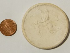 Antique Roman - Greek Angel with Plaque Cherub Plaster Moulding Grand Tour #W54