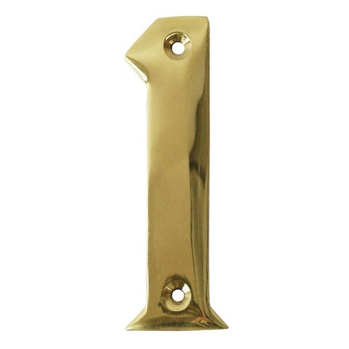 Polished brass face - 3",