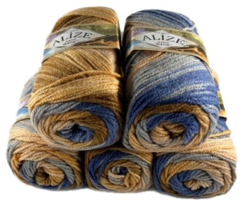 Rainbow wool pack 100g - pack,