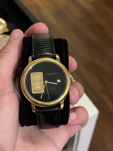 Gold ingot watch - gold,