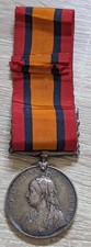 Queen Victoria Boer War South African Campaign Medal Sterling : DVR/RFA T. Golby
