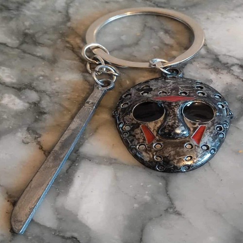 Jason and machette keychain - and,