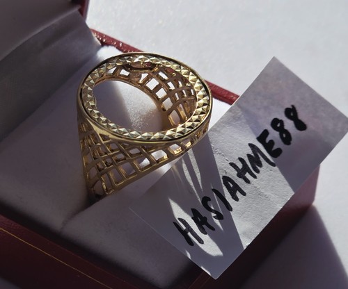 Half sovereign ring mount - half,