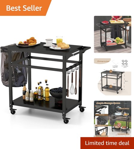 Outdoor grill dining - cart,