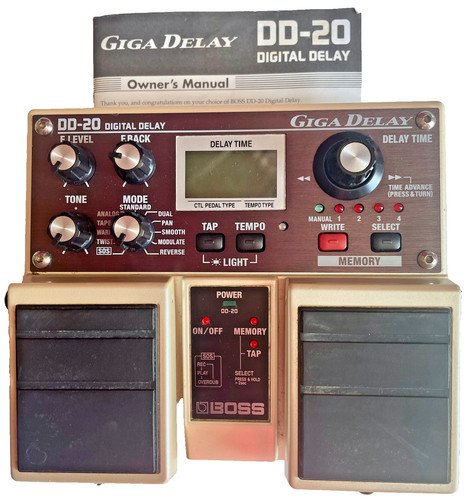 Boss giga delay pedal - giga, +