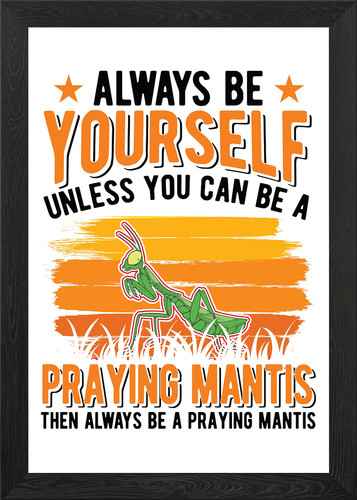 Praying mantis framed wall art - mantis,