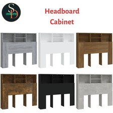 Modern Headboard Cabinet Bedroom Bookcase Headboard Engineered Wood VidaXL