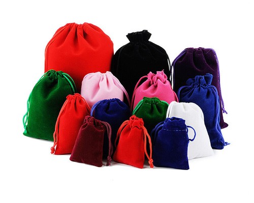 100pcs velvet drawstring - 50/100pcs,
