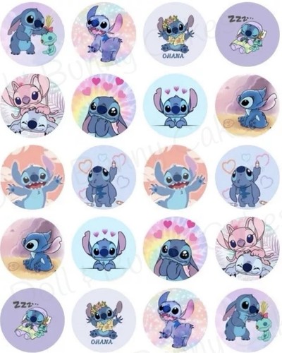 Stitch edible cupcake toppers - stitch,