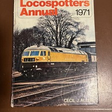 Vintage Locospotters Annual 1971 By Cecil J. Allen Hardback - Railway Train Book