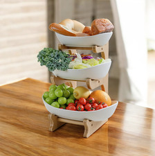Tiered Fruit Bowl Ceramic