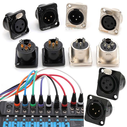 Xlr pin cable chassis panel - xlr,