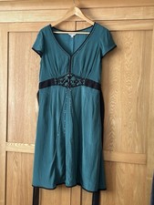 Pepperberry Really Curvy Green Silk Dress XL/14