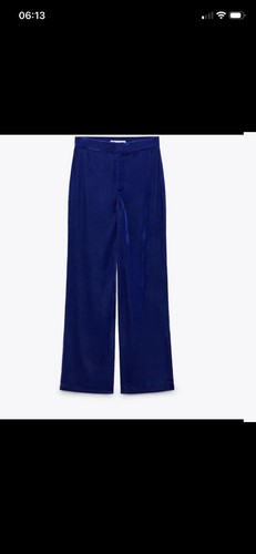 Zara ink blue flowing - zara, velvet