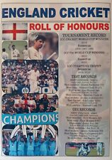 England Cricket roll of honours - Anderson Cook Root Stokes - souvenir print