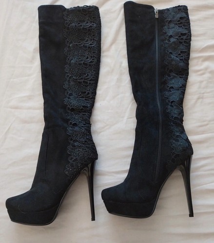 Knee high platform boots - platform,
