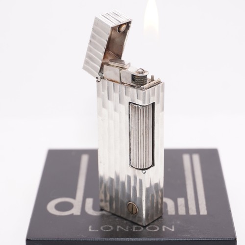 Dunhill lighter silver bamboo - silver,