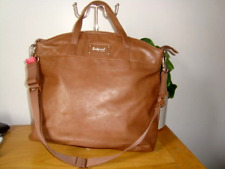SUPERB BABYMEL LONDON FAUX LEATHER TAN SHOULDER HANDBAG CHANGING BAG VGC