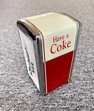 Vintage Coca Cola Metal Napkin Holder Paper Dispenser 1992 Coke