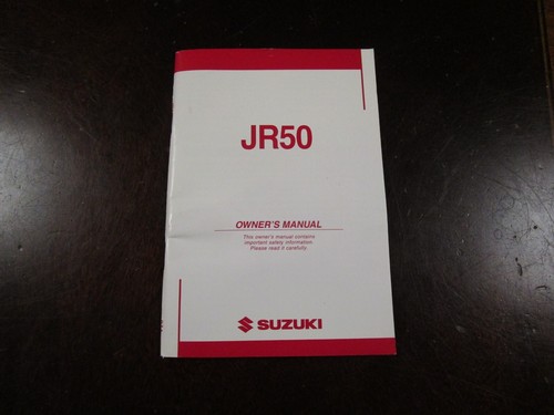 Suzuki jr50 owners manual - jr50,