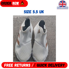 Adidas Stycon Laceless Hard Court Tennis Shoes Cloud White Size 5.5 uk FY2946