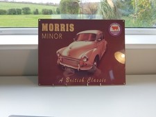 Retro Morris Minor Metal Sign