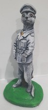 Meerkat Army Officer Figurine Ornament Statue Garden Home 28cm Tall