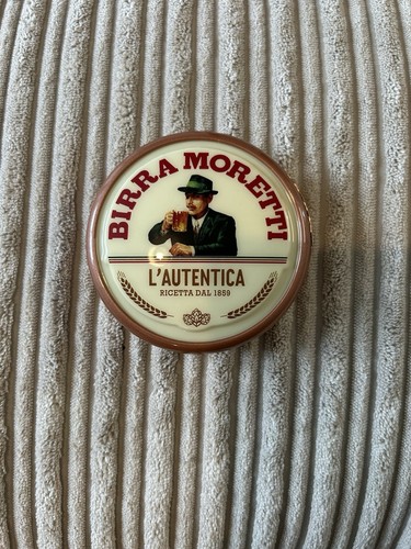 Round birra moretti display - round,