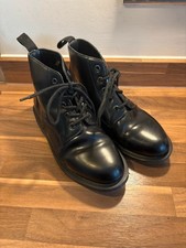 Dr Martens 1460 Doc Mono Smooth Black Leather Boots Unisex Size UK 5 EU38