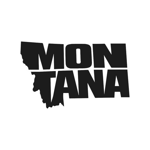 Montana state typography name - montana,