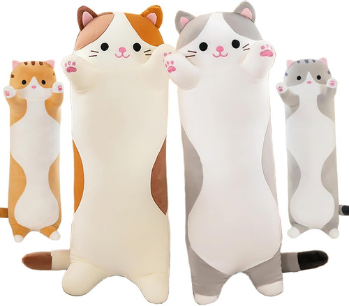 Long cat plush pillows cute - long,