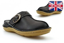 Womens Leather Sandals Clogs
