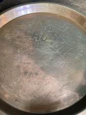 Vintage Copper Teachers Highland Cream Whisky Pub Tray Distillers Collectors