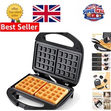 Compact 750W Dual Waffle Maker