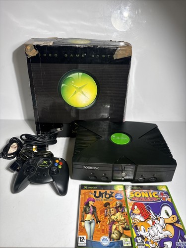 Original xbox console boxed - xbox,