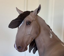 Custom Breyer Traditional Amber Champagne Overo Draft Horse