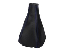 Gear Gaiter For Vauxhall Opel Corsa B 1993-2000 Faux Leather Blue Stitching